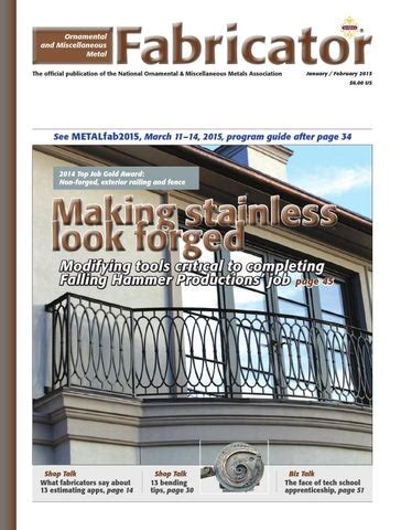 ornamental and miscellaneous metal fabrication magazine|Jan/Feb 2015 O&MM Fabricator by National .